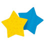 Post-it; Super Sticky Die-Cut Notes, Star, 3 inch; x 3 inch;, Blue/Yellow, 75 Sheets Per Pad, Pack Of 2 Pads