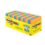 Post-it; Super Sticky Notes Cabinet Pack, 3 inch; x 3 inch;, Rio de Janeiro Collection, 70 Notes Per Pad, Pack Of 24 Pads