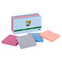 Post-it; Super Sticky Notes, Recycled, 3 inch; x 3 inch;, Bali Collection, 90 Sheets Per Pad, Pack Of 12 Pads