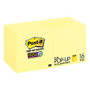 Post-it; Super Sticky Pop-up Notes, Canary Yellow, 3 inch; x 3 inch;, Pad Of 90 Notes, Pack Of 16 Pads