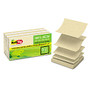Redi-Tag; Sugar Cane Self-Stick Notes, 3&rdquo; x 3&rdquo;, White/Natural, 90 Sheets Per Pad, Pack Of 12 Pads