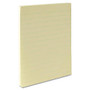 Sparco Ruled Adhesive Note - 100 - 4 inch; x 6 inch; - Rectangle - Ruled - Yellow - Solvent-free Adhesive, Self-adhesive - 12 / Pack