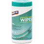 Genuine Joe Disinfecting Cleaning Wipes - Wipe - Fresh Scent - 6 inch; Width x 8 inch; Length - 80 / Canister - 12 / Carton - White