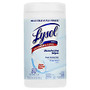 Lysol; Disinfecting Wipes, Crisp Linen, 8 inch; Square, White, Carton Of 80