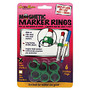 The Stikkiworks Co. Magnetic Rings For Medium And Large-Barrel Markers, Green, 6 Packs Of 6