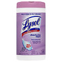 Lysol; Disinfecting Wipes, Early Morning Breeze, 8 inch; Square, White, Carton Of 80