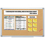 FORAY&trade; Aluminum-Framed Cork Bulletin Board, 24 inch; x 36 inch;
