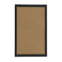FORAY&trade; Cork Board, 12 inch; x 18 inch;, Tan Cork, Black D&eacute;cor Frame