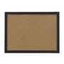 FORAY&trade; Cork Board, 24 inch; x 36 inch;, Natural Cork, Black D&eacute;cor Frame