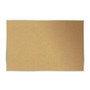 Ghent Cork Bulletin Board, 24 inch; x 36 inch;, Brown, Anodized Aluminum Frame