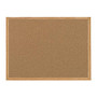 MasterVision; Cork Bulletin Board, Natural, 36 inch; x 60 inch;, Oak Frame