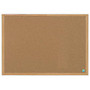 MasterVision&trade; Earth Cork Board With Fiberboard Frame, 24 inch; x 36 inch;, 60% Recycled