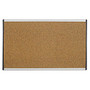 Quartet; ARC Colored Cork Cubicle Bulletin Board, 14 inch; x 24 inch;, Aluminum Frame