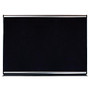 Quartet; Connectables; Black Embossed Foam Bulletin Board, 48 inch; x 48 inch;, Aluminum Frame