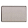 Quartet; Fabric-Covered Contour Bulletin Board, 48 inch; x 36 inch;, Gray/Graphite