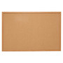 Quartet; Natural Cork Bulletin Board With Oak Frame, 36 inch; x 24 inch;