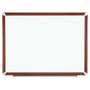 3M&trade; Melamine Dry-Erase Board With Elegant-Style Aluminum Frame, Mahogany Finish, [null]