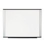 3M&trade; Porcelain Magnetic Dry-Erase Board With Widescreen-Style Aluminum Frame, Silver, 48 inch; x 36 inch;