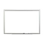 3M&trade; Porcelain Magnetic Dry-Erase Board, Aluminum Frame, Silver, 60 inch; x 36 inch;