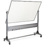 Best-Rite; Dura-Rite Reversible Dry-Erase Board, Porcelain, 48 inch; x 72 inch;, White, Silver Frame