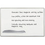 Best-Rite; Low-Profile Porcelain Marker Board, 72 inch; x 48 inch;, White Board/Silver Frame