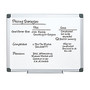 FORAY&trade; Aluminum-Framed Dry-Erase Board, 18 inch; x 24 inch;, White Board, Silver Frame