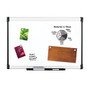 FORAY&trade; Porcelain Magnetic Dry-Erase Board, 24 inch; x 36 inch;, White Board, Aluminum Frame