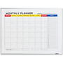 Lorell Dry-Erase Magnetic Planner Board - 24 inch; (2 ft) Width x 18 inch; (1.5 ft) Height - Aluminum Steel Surface - Aluminum Melamine Frame - Rectangle - 1 Each