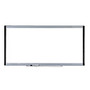 Lorell; Signature Series Magnetic Dry-Erase Board, 96 inch; x 48 inch;, Ebony/Silver Frame