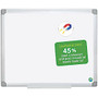 MasterVision; Earth Gold Ultra Magnetic Dry-Erase Board, Steel, 36 inch; x 24 inch;, 45% Recycled, White, Aluminum Frame