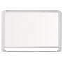 MasterVision; MVI Series Gold Ultra Magnetic Dry-Erase Whiteboard, Lacquered Steel, 48 inch; x 96 inch;, White Aluminum/Plastic Frame