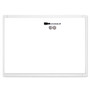 Quartet Dry Erase Board - 17 inch; (1.4 ft) Width x 11 inch; (0.9 ft) Height - White Stainless Steel Surface - Assorted Plastic Frame - Rectangle - 1 Each