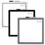 Quartet; Frameless Magnetic Dry-Erase Board, Steel, 14 inch; x 14 inch;, White