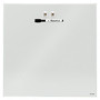 Quartet; Frameless Magnetic Glass Dry-Erase Board, Tempered Glass, 17 inch; x 17 inch;, White