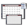 Quartet; InView&trade; Custom Whiteboard, 37 1/2 inch; x 23 inch;, White Board, Gray Graphite Frame