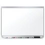 Quartet; Prestige; 2 DuraMax; Porcelain Magnetic Whiteboard, Aluminum Frame, 96 inch; x 48 inch;