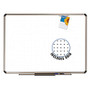 Quartet; Prestige&trade; Euro Total Erase; Board, Titanium Frame, 24 inch; x 36 inch;