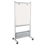 Balt; Double-Sided Dry-Erase Nest Easel, 31 1/2 inch; x 24 inch; x 72 inch;, Silver Frame