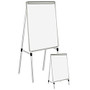MasterVision&trade; Easy-Clean&trade; Quad Pod 4-Leg Dry-Erase Easel, 27 inch; x 35 inch;, Silver