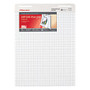 Office Wagon; Brand 80% Recycled Restickable Easel Pad With Liner, 25 inch; x 35 1/2 inch;, Blue Grid, 30 Sheets, White