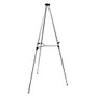 Office Wagon; Brand Presentation Easel, 35 1/2 inch;-65 inch;H, Silver