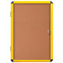 MasterVision; Enclosed Cork Board, 47 inch; x 38 inch;, Yellow, Aluminum Frame