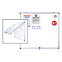 MasterVision; Ultra-Slim Enclosed Board, Magnetic, Dry-Erase, Steel, 47 inch; x 38 inch;, Aluminum Frame