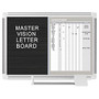 MasterVision; In/Out Magnetic Dry-Erase And Letter Board, 18 inch; x 24 inch;, Aluminum Frame