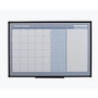 Office Wagon; Brand Monthly Magnetic Dry-Erase Planner Board, 36 inch; x 24 inch;, Black Frame