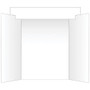 Geographics; Tri-Fold Project Board With Interlocking Header, White