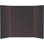 Office Wagon; Brand 72% Recycled Tri-Fold Corrugate Display Board, 36 inch; x 48 inch;, Black