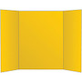 Office Wagon; Brand 72% Recycled Tri-Fold Corrugate Display Board, 36 inch; x 48 inch;, Yellow