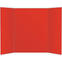 Office Wagon; Brand 80% Recycled Tri-Fold Corrugate Display Board, 36 inch; x 48 inch;, Red