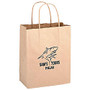 Large Kraft Paper Shopping Bag, 13 inch;H x 10 inch;W x 5 inch; Gusset